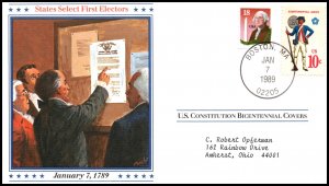 US States Select First Electors 1989 Cover