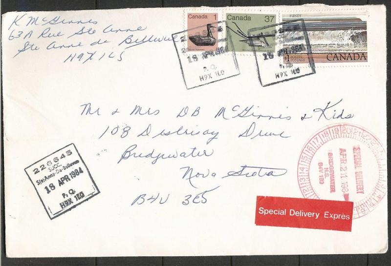 1989 Parks Issue Special Delivery Combo Cover. Scott 726a