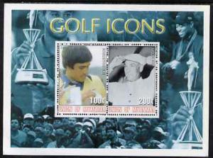 Myanmar 2001 Golf Icons (Seve Ballesteros & Ben Hogan...