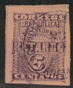 Colombia Scott i4 Used  stamp