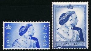 GREAT BRITAIN 267-268 MINT LH 1948 SILVER WEDDING