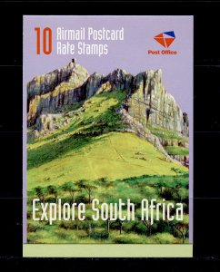 SOUTH AFRICA WESTERN CAPE BOOKLET 10 AIRMAIL POSTCARD RATE STAMPS  / CPL.MNH,OG