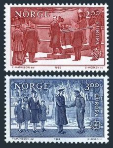 Norway 805-806,MNH.Michel 865-866. EUROPE CEPT-82:Haakon VII,Prince Olav.