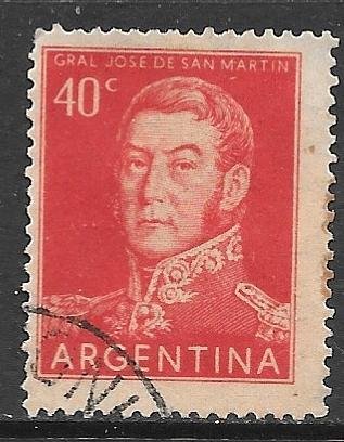 Argentina 630: 40c Jose Francisco de San Martin, used, F-VF