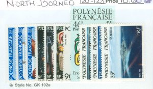 French Polynesia #358/369  Single (Complete Set)