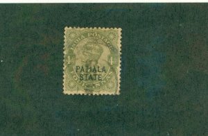 NABHA  INDIAN STATE 109 USED BIN $1.50