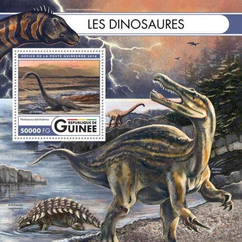 GUINEA 2016 SHEET DINOSAURS