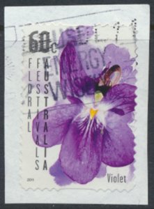 Australia  SG 3567  SC# 3427 Used SA Flower Violet see details & scan    