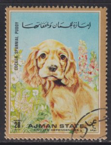 UAE Ajman Unlisted Cocker Spaniel Puppy 1972