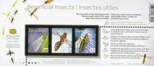 *FREE SHIP Canada Beneficial Insects 2010 Bee Beetles Bug (ms) MNH