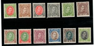 Iceland #176 - #187 Very Fine Never Hinged Complete Set **With Certificate**