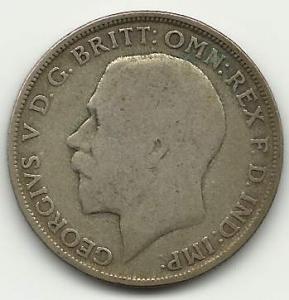 Great Britain SILVER Coin One Florin Yr. 1920 #CN568