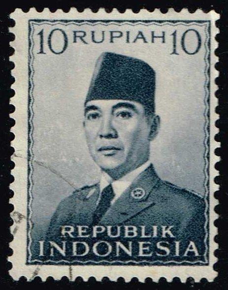 Indonesia #395 Pres. Sukarno; Used (0.25)