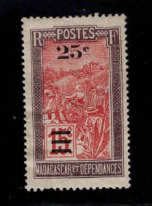 Madagascar Malagasy Scott 135 unused surcharged stamp typical centering