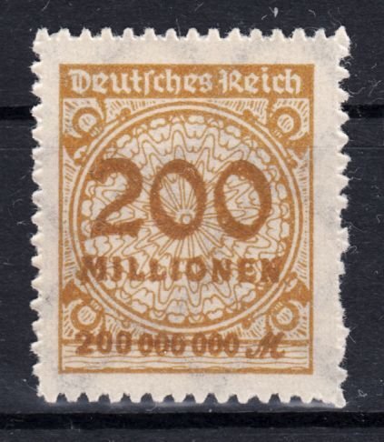 Germany 1923 Mi#323 B rouletted MNH