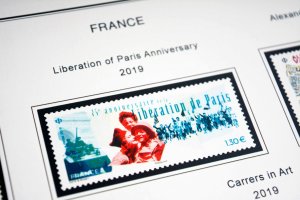 COLOR PRINTED FRANCE 2019-2020 STAMP ALBUM PAGES (63 illustrated pages)