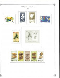 South Africa 1941-1995 M & U Hinged on Scott International Pages Thru 1999