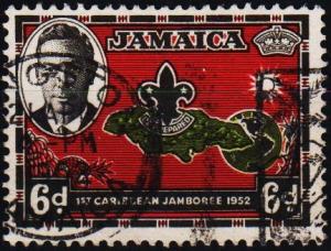 Jamaica. 1952 6d S.G.152 Fine Used