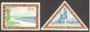 Netherlands Antilles # 233-34 Caribbean Commission (2) Mint NH