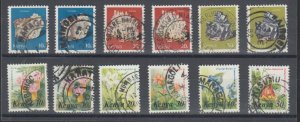 Kenya Sc 98/251 used. 1977-83 issues, 12 different crisp TOWN POSTMARKS.