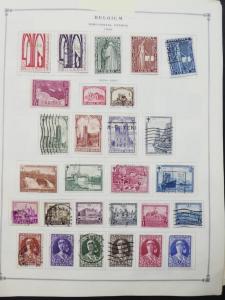 EDW1949SELL : BELGIUM Very clean Mint & Used collection on album pages Cat $2355