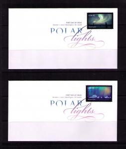 US Sc# 4203 - 4204 Set2xFDC FVF Aurora Borealis Australis