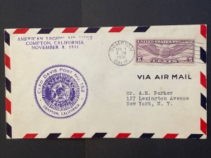 1931 Cover American Legion Air Meet Compton, CA Post 152