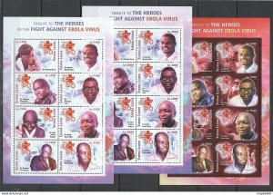 2016 Sierra Leone Red Cross Heroes In Fight Against Ebola Virus 3Kb ** St2907