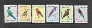 BIRDS - MOZAMBIQUE #585-90  MNH