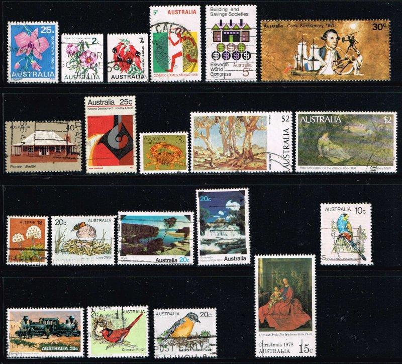 Australia MiniLOT 20 Different Used/MNH