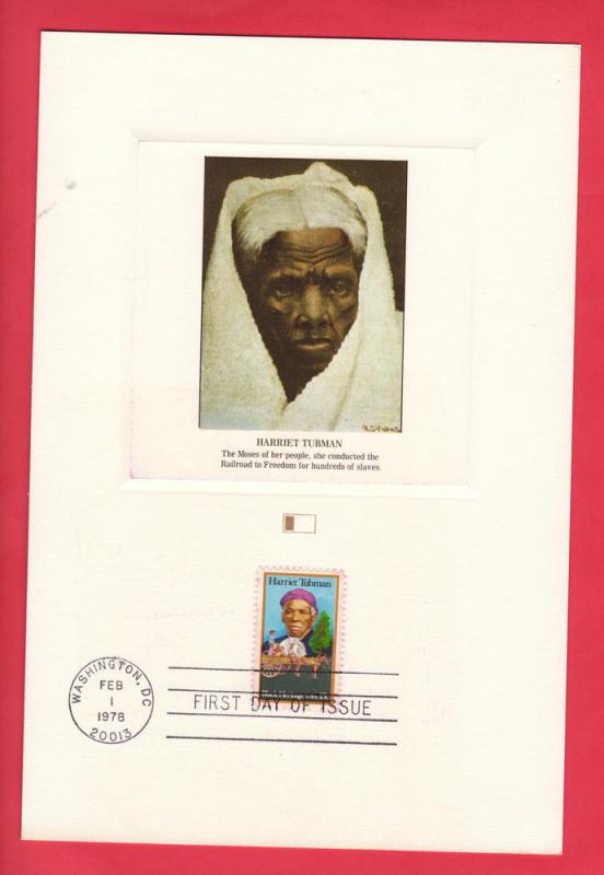 #1744 Harriet Tubman -  Black Heritage - FLEETWOOD CARD