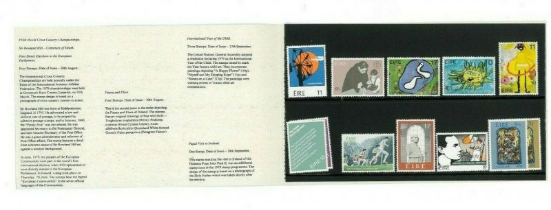 Ireland 445-464 1979 Year Set in Folder (Comm. only). Cat.16.70