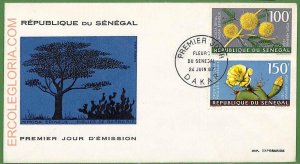 ZA0404 - SENEGAL - Postal History - FDC - Flowers - 1967