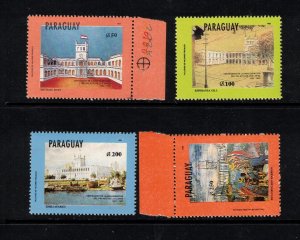 Paraguay Sc 2435-8 MNH Set of 1993 - Buildings, Local life - HY06