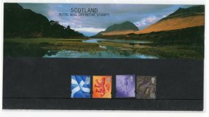 2002 Regional Machins Scotland 2nd 1st E & 65p Presentation Pack no 55 Cat £12