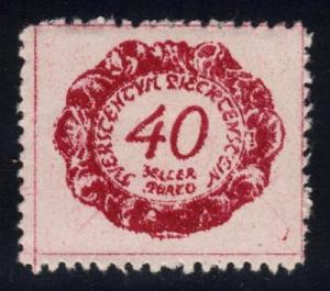 Liechtenstein #J7 Postage Due; Unused