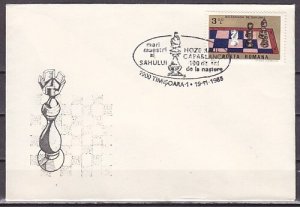 Romania, 1988 issue. 19/NOV/88 Chess Cancel on Cachet Cover.