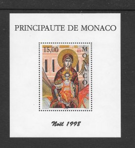 MONACO #2102 MADONNA & CHILD S/S MNH