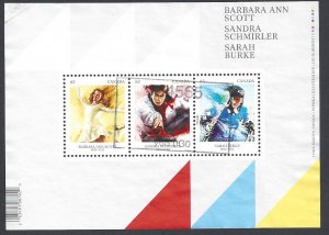 Canada #2704 Used  ss, Canadian female athletes, issued 2014