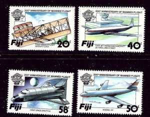 Fiji 489-94 MNH 1984 Manned Flight Bicentennary    (ap3763)