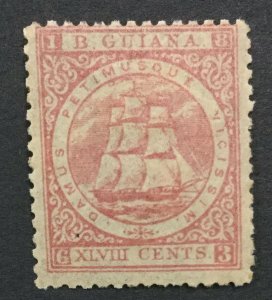 MOMEN: BRITISH GUIANA SG #84 1863 MINT OG H LOT #193452-2161