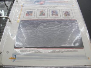 US 1996-1999 ALBUM WHITE ACE PAGES LIKE NEW IN A BASEBALL BINDER