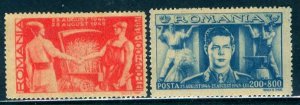 Romania 1945: Sc. # B290-B291 MNH Cpl.  Set