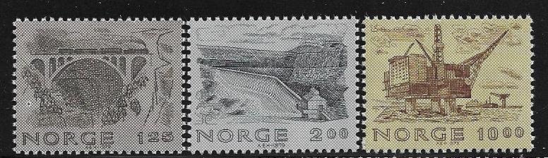 12486 Norway 750 - 752 mnh 2017 SCV $6.60