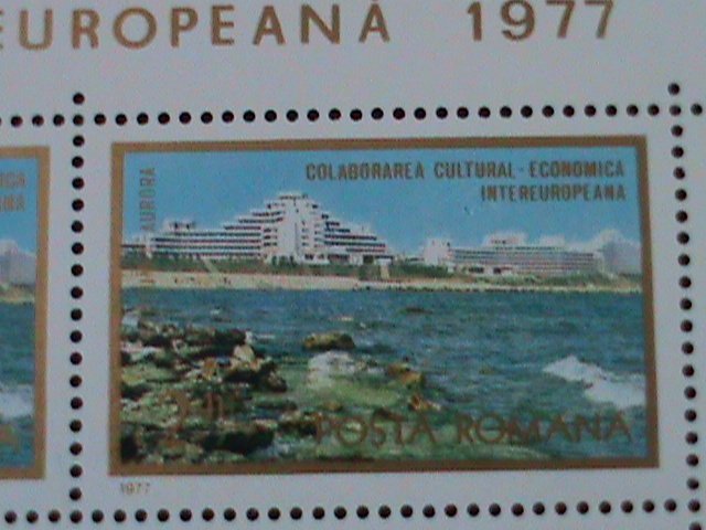 ROMANIA-1977-SC#2725-INTER-EUROPEAN CULTURAL & ECOMNOMIC COOPERATION S/S -MNH VF