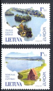 Lithuania Sc# 691-692 MNH 2001 Europa