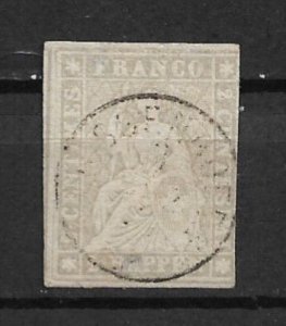 1858 Switzerland 35 2r Helvetia used