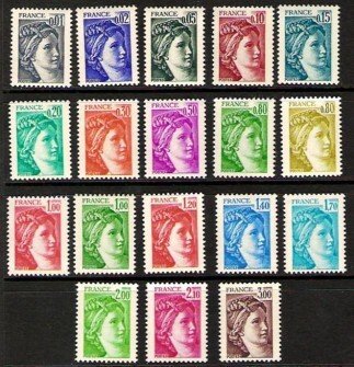 Scott #1560-77 Sabines MNH