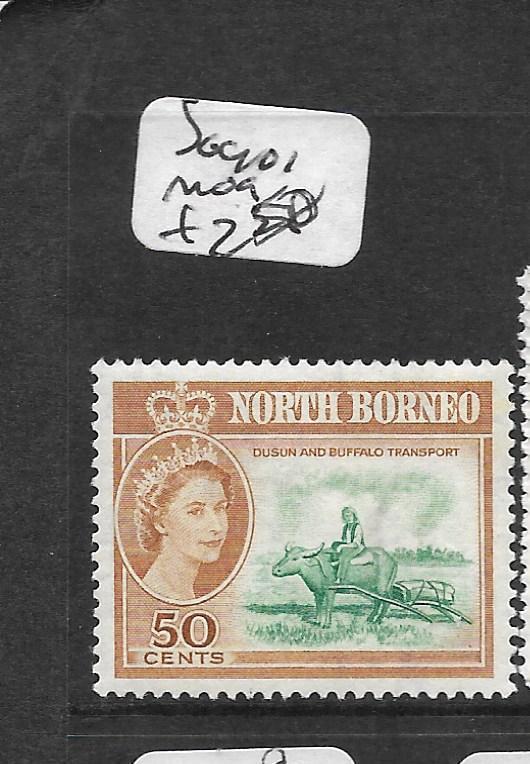 NORTH BORNEO  (PP0104B)  QEII 50C COW SG 401  MOG