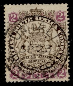 RHODESIA QV SG30, 2d brown & mauve, VERY FINE USED. CDS